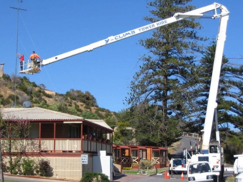 Antenna Install at Hove Caravan Park in Adelaide