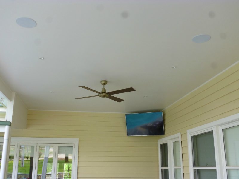 TV Wall Mount to Outdoor Area