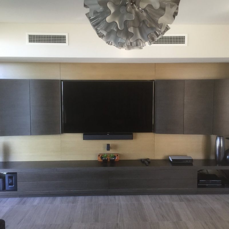 Wall Mounted TVs And Concealed Cabling – Looks Great!