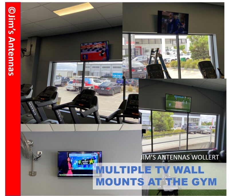 Multiple TV Wall Mounts at the Gym