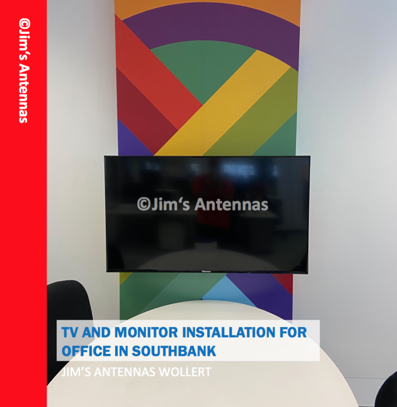 TV AND MONITOR INSTALLATION FOR OFFICE IN SOUTHBANK