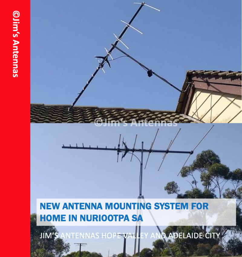 NEW ANTENNA MOUNTING SYSTEM FOR HOME IN NURIOOTPA SA