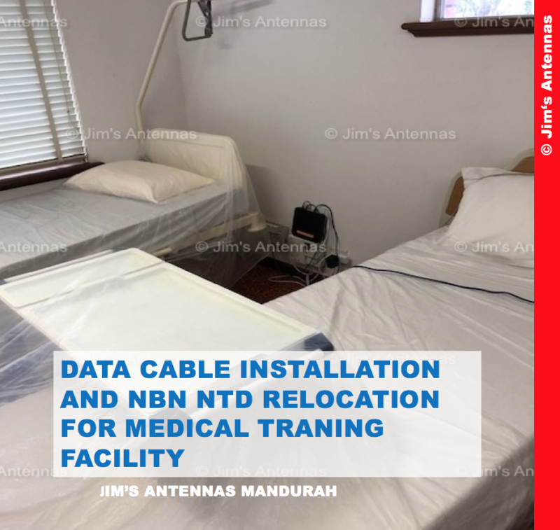 DATA CABLE INSTALLATION AND NBN NTD RELOCATION FOR MEDICAL TRAINING FACILITY