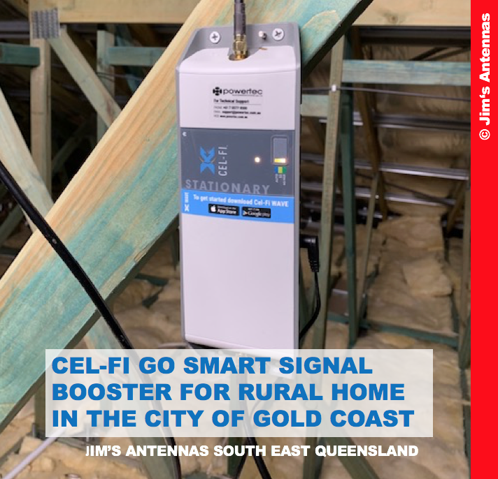 CEL-FI GO SMART SIGNAL BOOSTER FOR RURAL HOME IN THE CITY OF GOLD COAST