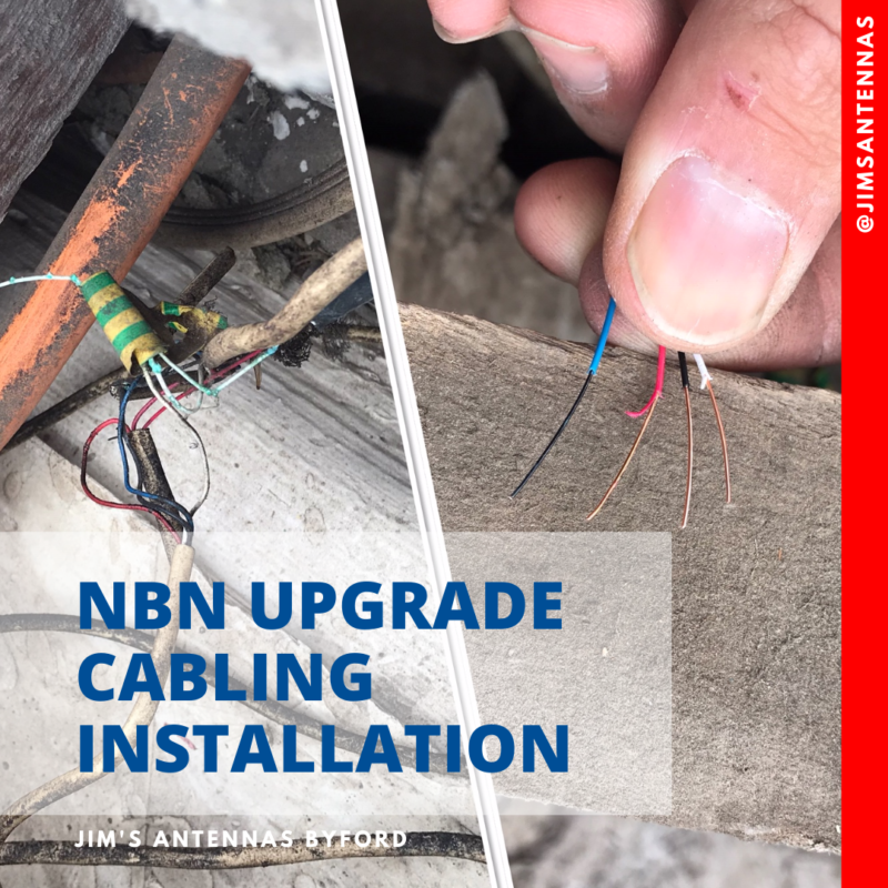 NBN upgrade cabling installation in Parkwood.