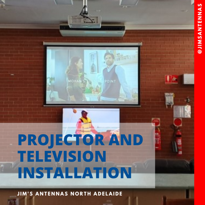 Projector and TV installation in North Adelaide
