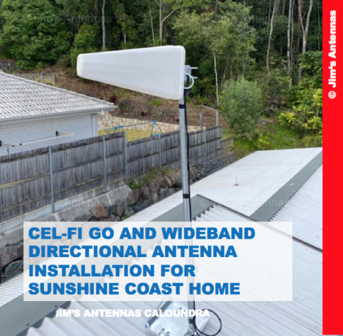 Cel-Fi Go and Wideband Directional Antenna Installation for Home in the Sunshine Coast