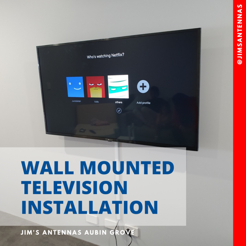 Wall mount flat screen TV in Karindinya