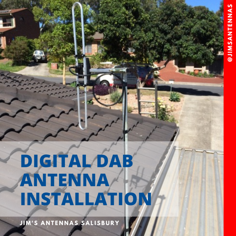 Digital DAB antenna installation.
