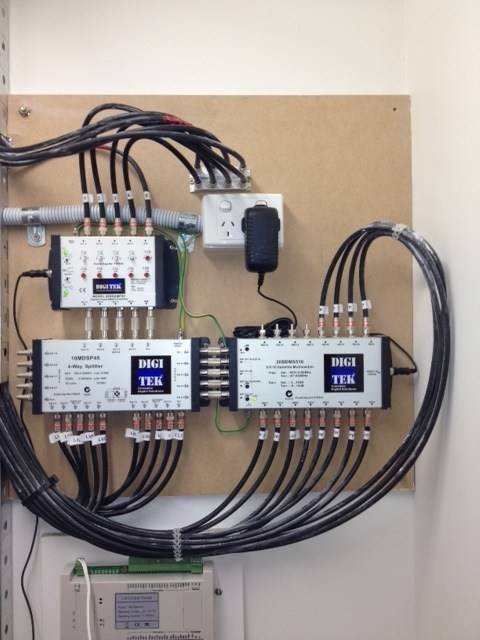 MATV 5wire system using Bitek multiswitch