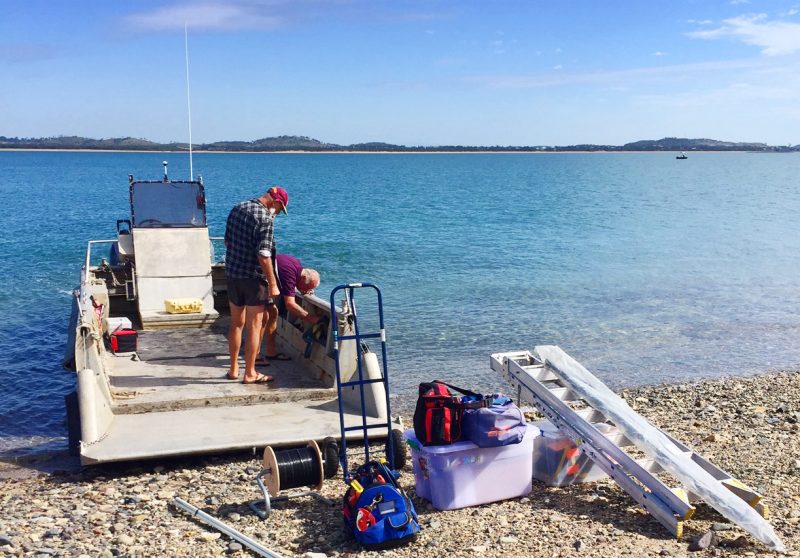 Antenna Installation on an Island