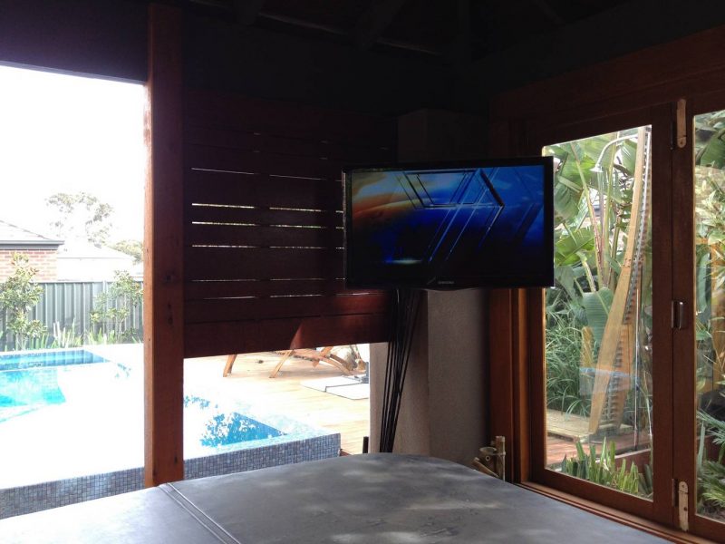 Tv Installed In Jacuzzi In Doreen