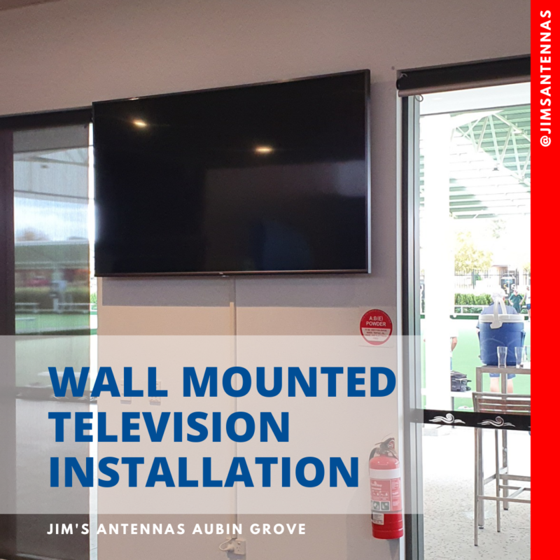 TV wall mount at Cockburn Bowls club!