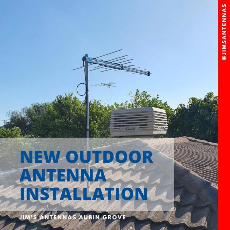 Outdoor antenna installation in Parmelia.