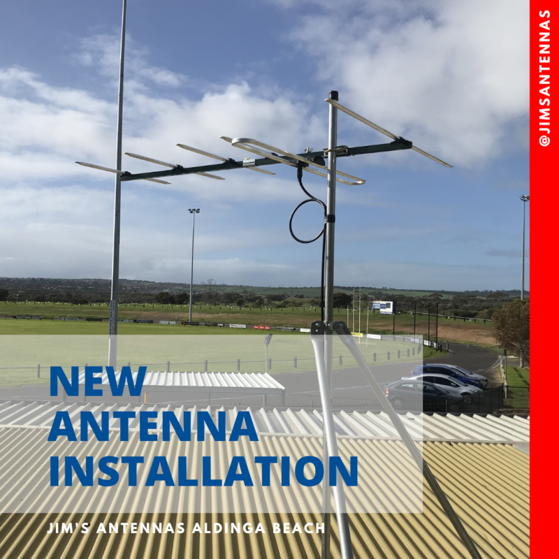 Antenna installation in Port Noarlunga