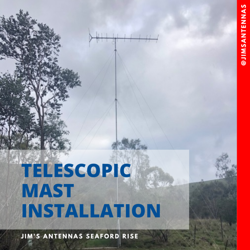Telescopic mast installation in Kanmantoo.