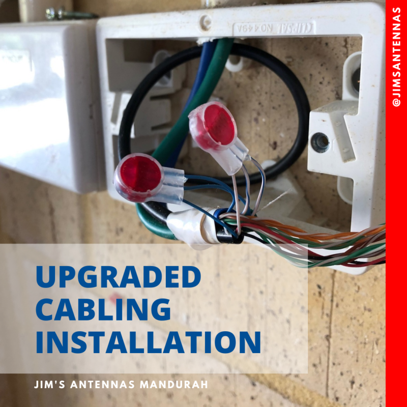 Upgraded cabling installation in Shoalwater