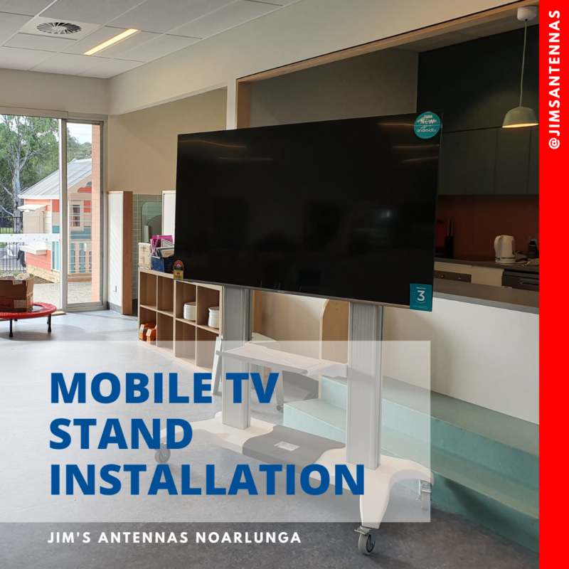 Mobile TV stand installation at a school in Noarlunga!