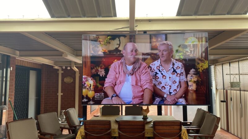 The Ultimate Multi-Directional TV Viewing Outdoors!