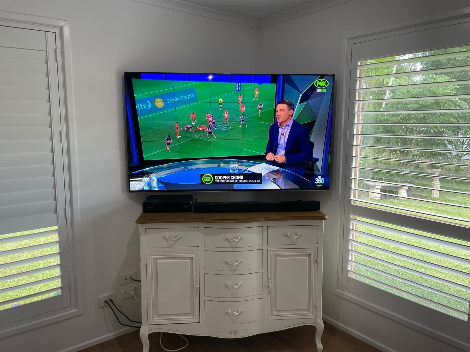 Tv too big for on sale entertainment center