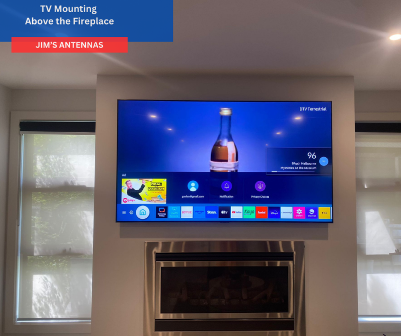 Enhance Your Home: The Art of TV Mounting Above the Fireplace.